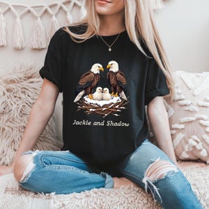 Big Bear&#39;s Eagles Social Club Shirt, Jackie and Shadow Sweatshirt, Nature Lover Shirt, Wildlife Enthusiast Shirt, Bald Eagle Shirt
