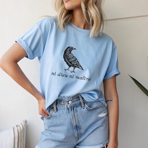 Anti-Autoritär Shirt, Ni Dieu Ni Maître, Kein Gott, kein Meister, Anti-Trumpf-Shirt, Linker-Protest-Shirt, Anarchist-T-Shirt, Anti-Trumpf-Shirt