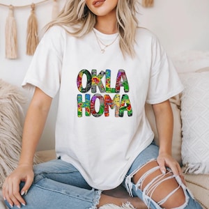 Oklahoma Storm Map Shirt, gebleichtes Shirt, Oklahoma Wetter, Oklahoma Storm Saison, Okie Sommersturm, Tornado Saison Shirt, Oklahoma Lover