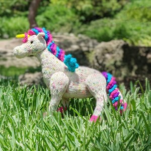 Isadora the Winged Unicorn, Horse, Pegasus Toy Knitting Digital Pattern PDF Download image 2