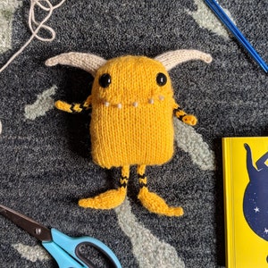 The Slipper Monster PDF Toy Knitting Pattern Instant Digital Download