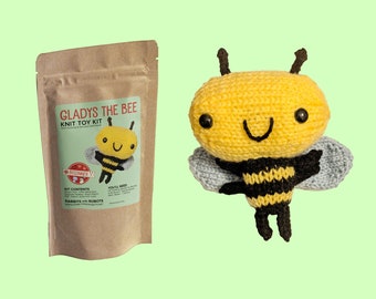 Gladys the Bee Toy Knitting Kit