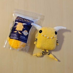 Slipper Monster Toy Knitting Kit