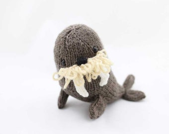 Walrus Knit Toy PDF Knitting Pattern