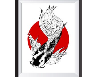 Koi Fish Art | Digital Download
