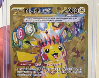 Pikachu Ex Surging Sparks PROXY Card