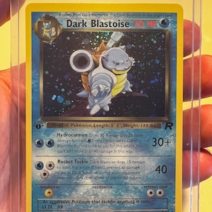 Carte proxy Pokémon holographique Dark Blastoise première édition