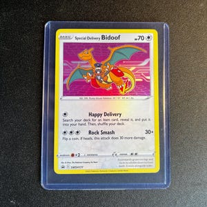 Special Lieferung Bidoof Sword & Shield Holo Promo PROXY Karte