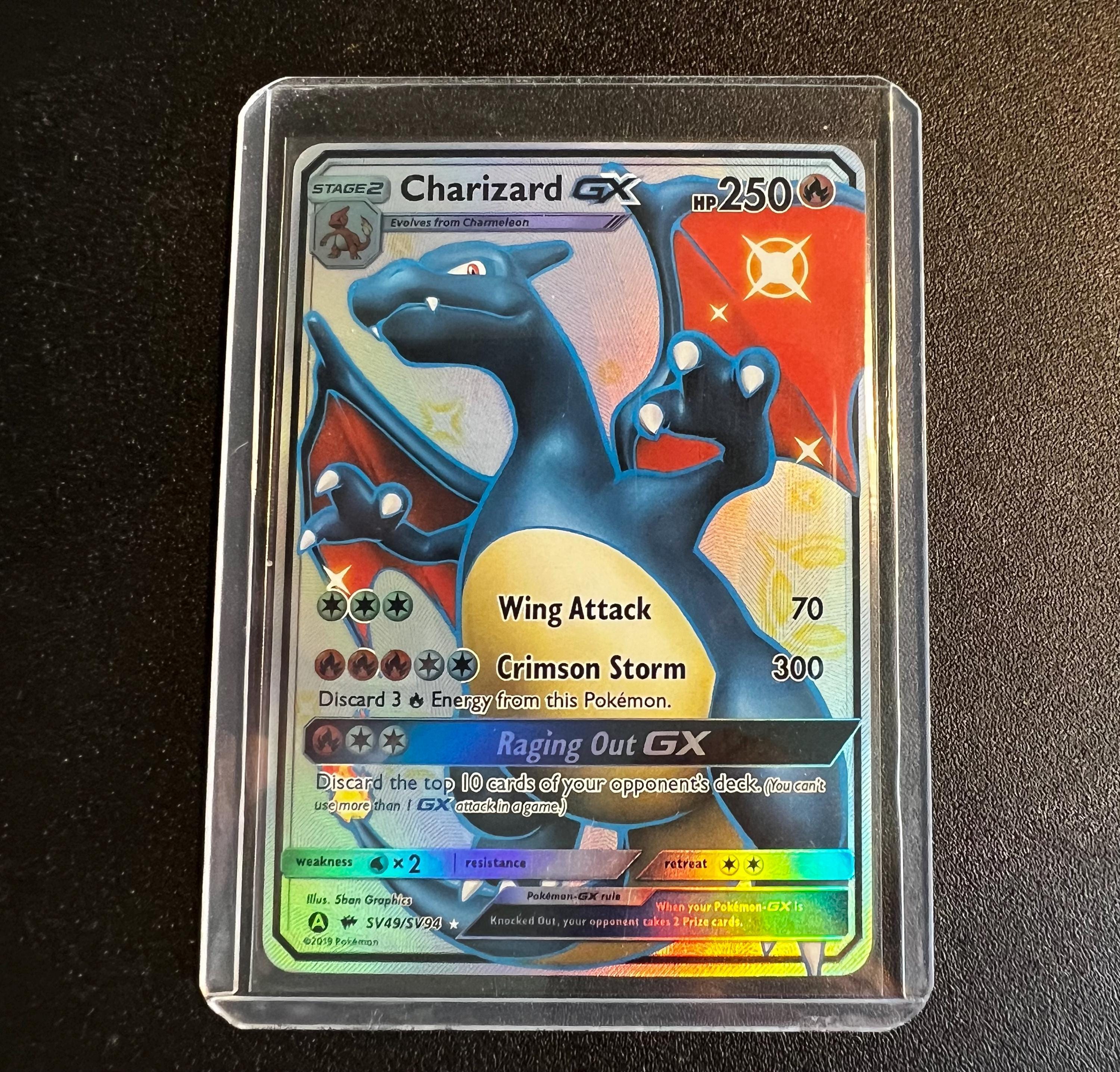 Charizard GX Shiny Vault Hidden Fates PROXY Pokmon Card Charizard GX Shiny Vault Hidden Fates PROXY Pokmon Card