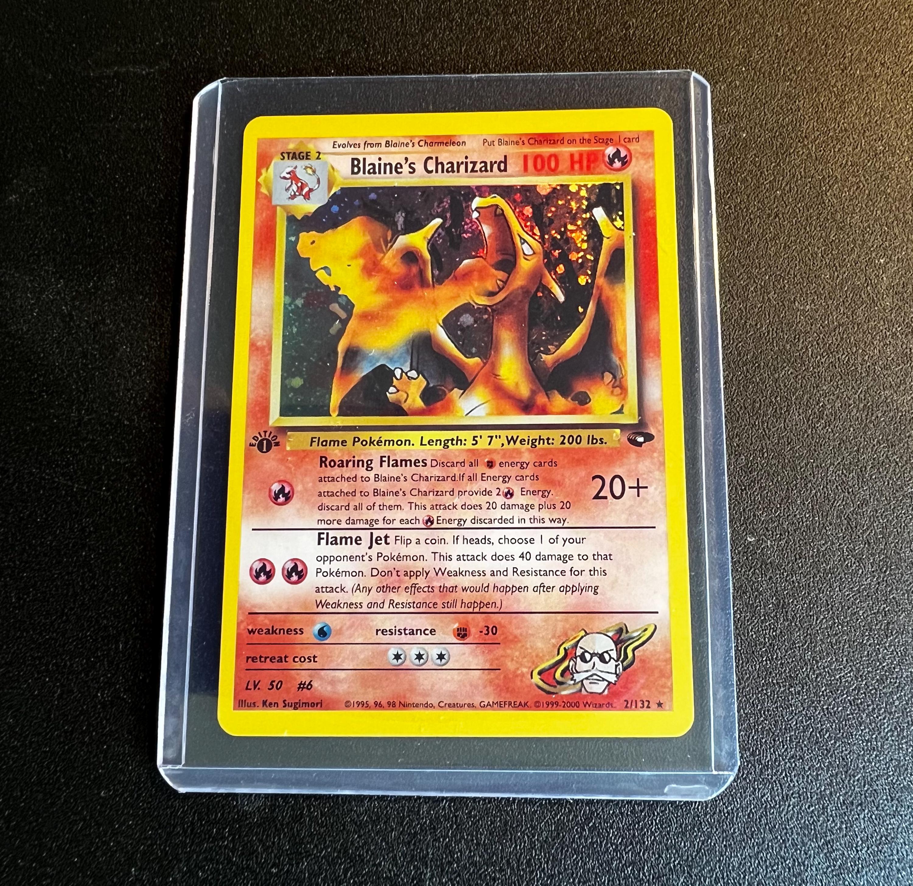 First Edition Blaine's Charizard Gym Challenge Set Holo Rare PROXY
