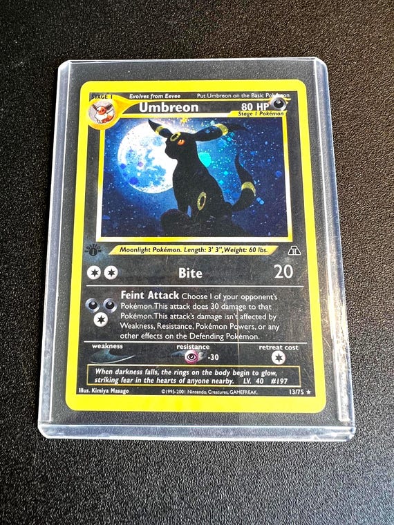 First Edition Umbreon Neo Discovery PROXY Card - Etsy