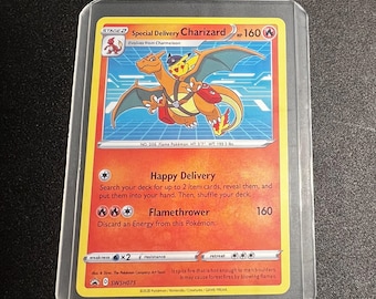 pokemon charizard delivery card Special - SWSH075 When it comes to singles and graded cards my perspective on condition may be different from yours Special Delivery Charizard Coming Soon