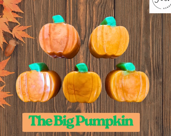 Featured listing image: Big Pumpkin Soap Bars: Custom Fall Scents