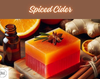 Personalized Spiced Cider Organic Soap, Handmade Soap, Natural Skincare, Custom Soap Gift, Eco-Friendly, Artisan Soap