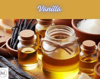 Organic Body Oil with Vanilla, Calming Massage Oil, Natural Skincare, Soothing Aroma, Relaxation Gift, Spa Day