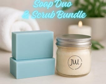 Handmade Organic Soap Bundle | Personalized Skincare Spa Christmas Gift | Natural Aromatherapy Skin-care Set