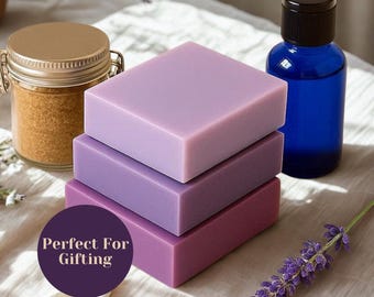 Organic Lavender Soap Bar Collection Gift Set Includes Oil Aromatherapy Soap Handmade Bar Natural Ingredients Self Care Package Mom Relaxing