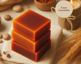 Warm Ember Organic Handmade Soap Bar Personalized Gift Idea Romantic Bath Experience Luxury Spa Day Essential Oil Natural