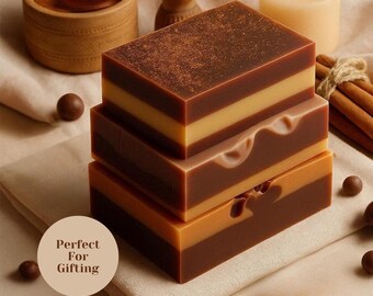 Chocolate Spice Magic Soap Handmade Soap Romantic Moments Gift Luxury Item Natural Spice Bar Cinnamon Nutmeg Romantic Gift Idea