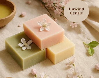 Jasmine Honey Soap Essential Oil Organic Cleanser Natural Ingredients Handmade Bar Moisturizing Treatment Skin Care Luxury Product Botanical