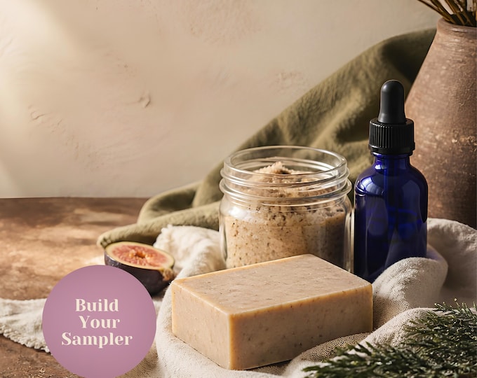 Featured listing image: Grounding Moments Spa Sampler | Custom Soap, Scrub & Body Care Gift
