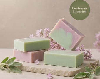 Herbal Blossom Soap – Lilac, Bergamot & Sage | Grounding Floral Handmade Soap
