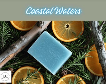 Organic Coastal Waters Soap, Personalized Soap, Organic Soap, Custom Scent Soap, Natural Skincare, Handmade Gift