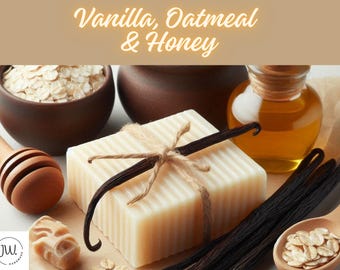 Vanilla, Honey and Oatmeal Organic Soap