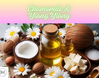 Chamomile & Ylang Ylang Massage Oil, Organic Body Oil, Skincare, Aromatherapy Gift, Relaxation Oil, Natural Oil
