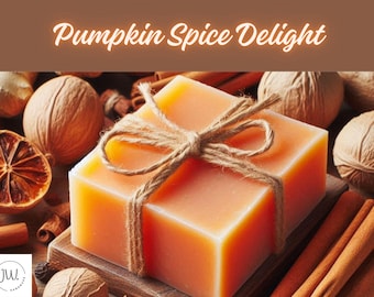 Personalized Pumpkin Spice Organic Soap Bar: Natural Autumn Skincare