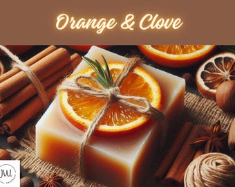 Personalized Orange and Clove Soap, Organic Soap Bar, Natural Gift, Custom Soap Gift, Aromatherapy Soap