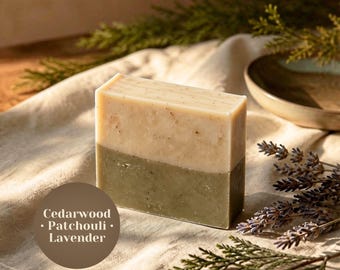 Good Vibes Cedarwood, Patchouli & Lavender Bar Soap | Grounding Moments