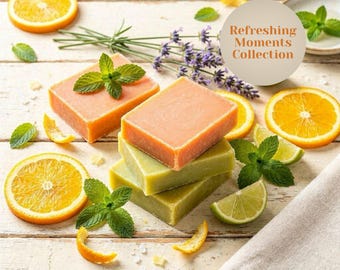 Citrus Splash Handmade Soap – Lavender, Lime, Orange & Spearmint