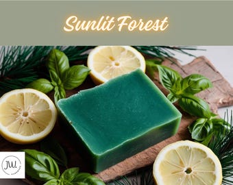Organic Sunlit Forest Soap, Personalized Soap, Organic Soap, Custom Scent Soap, Natural Skincare, Handmade Gift