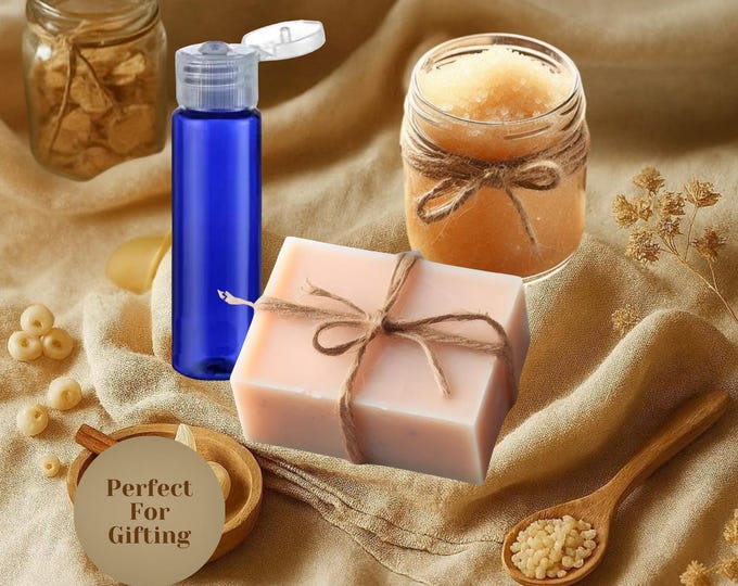 Featured listing image: Organic Soap Sampler Gift Set Handmade Bath Bundle Mother’s Day Spa Collection Natural Skincare Aromatherapy Body Oil Relaxing Pack