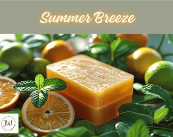 Organic Summer Breeze Soap, Personalized Soap, Organic Soap, Custom Scent Soap, Natural Skincare, Handmade Gift