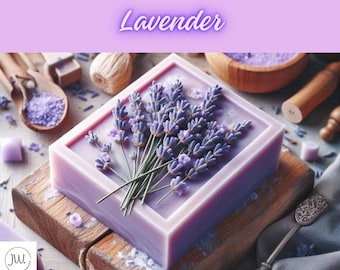 Organic Lavender Soap Bar, Personalized Skincare, Custom Handmade Soap, Relaxation Gift, Spa Essentials, Aromatherapy Soap