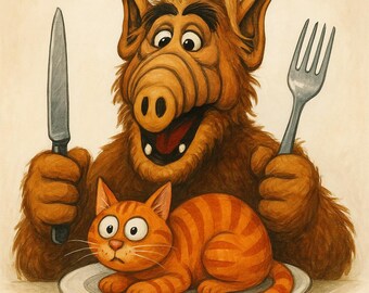 Alf eats cat - png