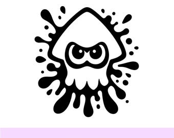Splash ghost logo SVG, Cartoon ghost, Retro Tv Show Clipart, Cricut Cutting File, Laser Engraving Design, PNG 300 DPI, Instant Download