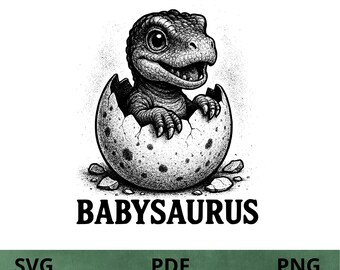 Babysaurus - SVG - PDF - PNG