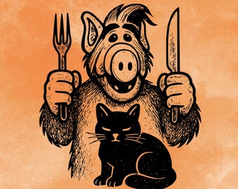 Alf Eats the Cat - SVG & PNG