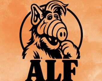 SVG and PNG file of ALF in logo format