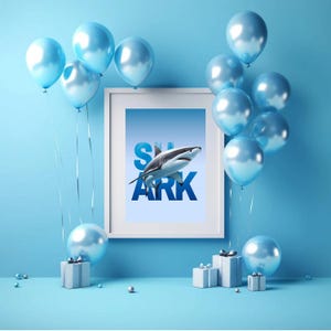 Shark wall art