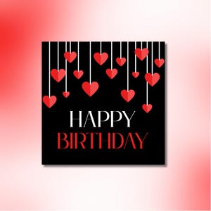 Hearts Ablaze – A Stunning and Elegant Birthday Card