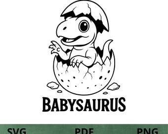 Babysaurus - SVG - PNG - PDF