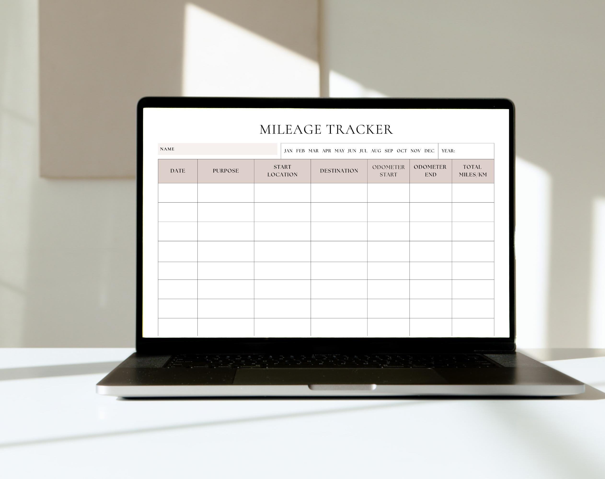 Mileage Tracker | Mileage Log | Mileage Planner | Perfect for Business
