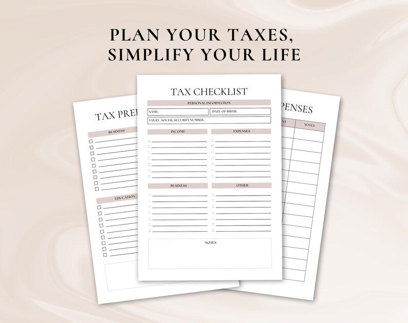 Tax planner | Tax | Taxes |  sales tax tracker | Bookkeeping | business budget | income and expense | expenses tracker | tax preparer | digital planner | digital download |  Printable planner |  
profit and loss | adhd planner | expense tracker
