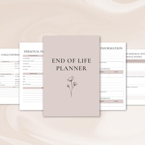 End of life planner | just in case of emergency binder | if I die binder | death planner | Printable planner | Funeral planner | end of life organizer | death binder | life organizer | just in case binder | life planner | medical tracker