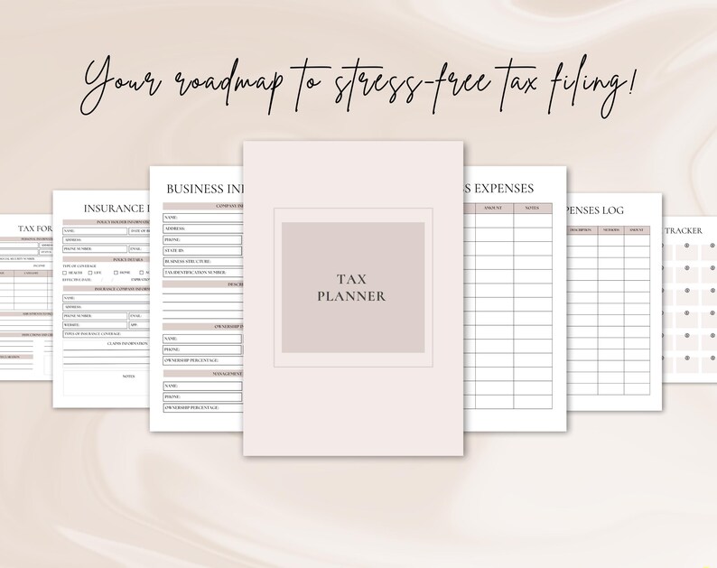 Tax planner | Tax | Taxes |  sales tax tracker | Bookkeeping | business budget | income and expense | expenses tracker | tax preparer | digital planner | digital download |  Printable planner |  profit and loss | adhd planner | expense tracker
