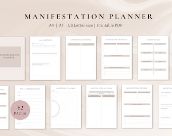 Manifestation Planner | Manifestation Journal | printable manifestation planner